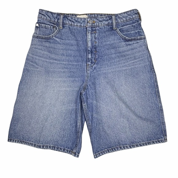 Pilcro Pants - Pilcro Anthropologie Medium Wash Denim Bermuda Shorts Women's Classic 90's Y2K